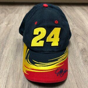 Vintage Jeff Gordon #24 NASCAR Hat Baseball Cap Racecar Y2K 90s Headgear Racing